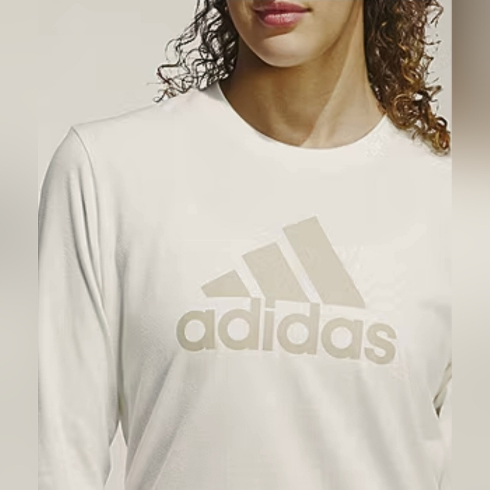 $35 adidas Women Classic Logo Long-Sleeve T-Shirt - Picture 3 of 8